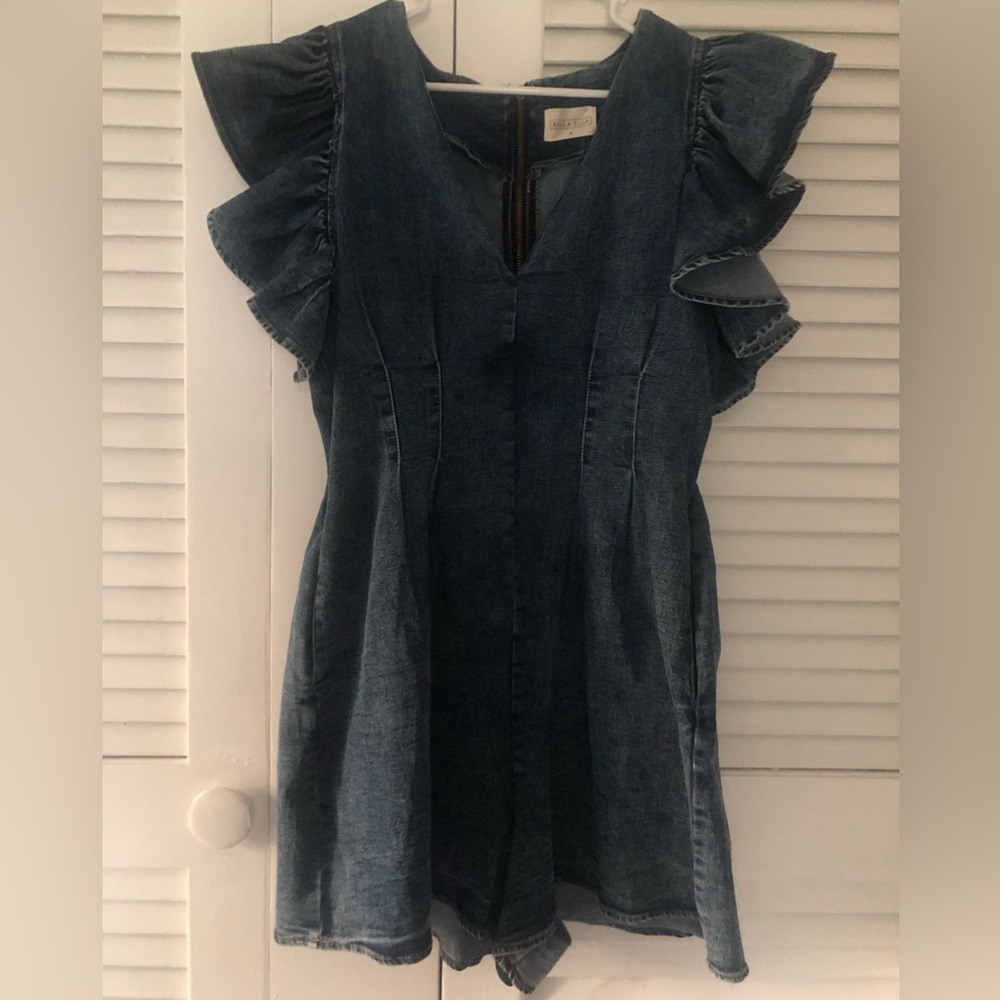 Bella Ella jean romper, size XL